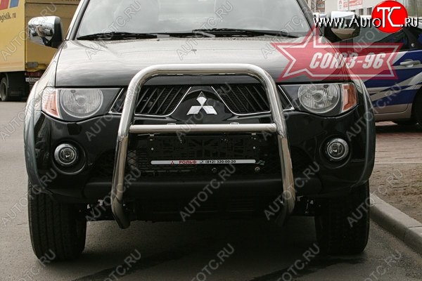 13 229 р. Защита переднего бампера Souz-96 (d60) Mitsubishi L200 4  дорестайлинг (2006-2014)  с доставкой в г. Керчь