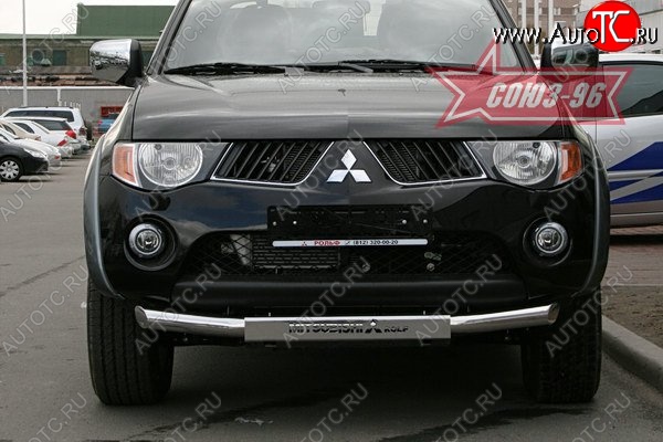 16 919 р. Защита переднего бампера одинарная Souz-96 (d76) Mitsubishi L200 4  дорестайлинг (2006-2014)  с доставкой в г. Керчь