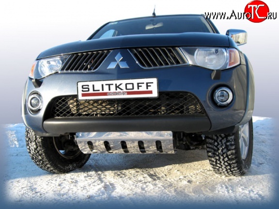 6 499 р. Защита картера двигателя Slitkoff Mitsubishi L200 5 KK,KL рестайлинг (2018-2022)  с доставкой в г. Керчь