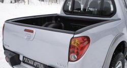 Накладки на борта кузова автомобиля RA Mitsubishi L200 ( 4,  5 KK,KL) (2006-2022)  дорестайлинг, рестайлинг (Задний откидной борт)