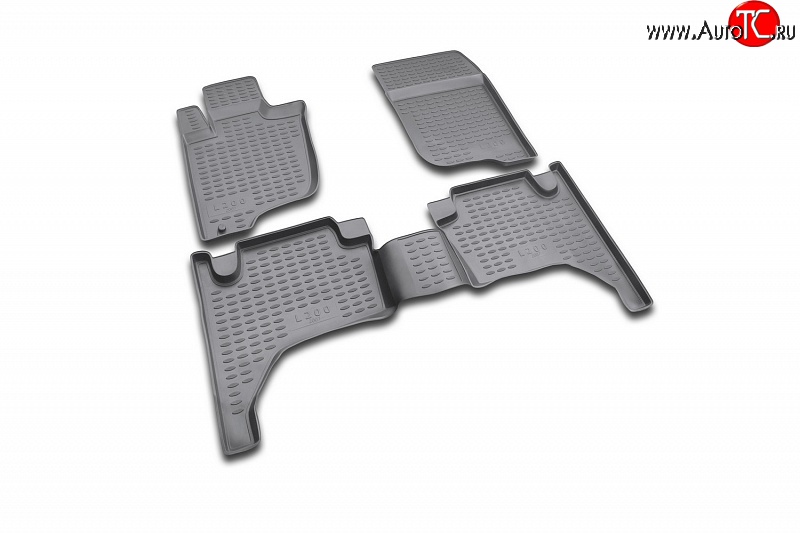 1 709 р. Коврики в салон Element 4 шт. (полиуретан) Mitsubishi L200 5 KK,KL рестайлинг (2018-2022)  с доставкой в г. Керчь