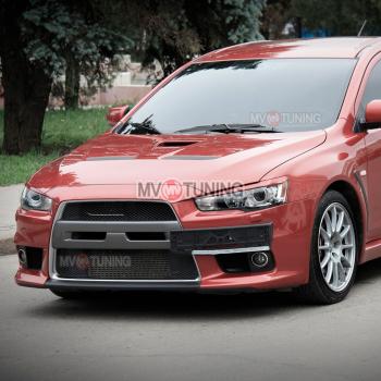 Реснички на фары Mitsubishi Lancer  10 CY (2007-2017) седан дорестайлинг, хэтчбэк дорестайлинг, седан рестайлинг, хэтчбек 5 дв рестайлинг