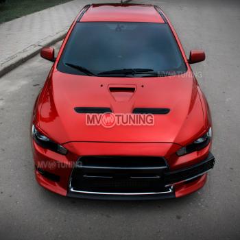 1 149 р. Реснички на фары Mitsubishi Lancer 10 CY хэтчбэк дорестайлинг (2007-2010) (Неокрашенные)  с доставкой в г. Керчь. Увеличить фотографию 2