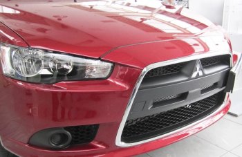 Воздуховоды радиатора в передний бампер Квадрат Mitsubishi Lancer 10 CY седан рестайлинг (2011-2017)