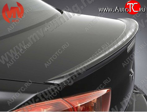 3 899 р. Лип спойлер Элегант Mitsubishi Lancer 10 CY седан рестайлинг (2011-2017) (Неокрашенный)  с доставкой в г. Керчь