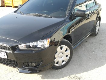 5 499 р. Пороги накладки INTENSE 2.0 Mitsubishi Lancer 10 CY седан дорестайлинг (2007-2010) (Неокрашенные)  с доставкой в г. Керчь. Увеличить фотографию 3