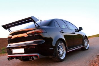 5 499 р. Пороги накладки INTENSE 2.0 Mitsubishi Lancer 10 CY седан дорестайлинг (2007-2010) (Неокрашенные)  с доставкой в г. Керчь. Увеличить фотографию 4