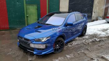 10 899 р. Пороги накладки RPM Mitsubishi Lancer 10 CY седан дорестайлинг (2007-2010) (Неокрашенные)  с доставкой в г. Керчь. Увеличить фотографию 2