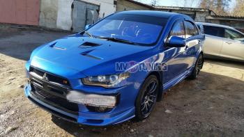 10 899 р. Пороги накладки RPM Mitsubishi Lancer 10 CY седан дорестайлинг (2007-2010) (Неокрашенные)  с доставкой в г. Керчь. Увеличить фотографию 4
