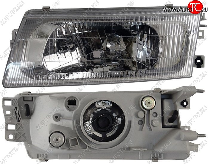 3 399 р. Левая фара SAT (хрусталь)  Mitsubishi Lancer  8 (1997-2000) рестайлинг седан  с доставкой в г. Керчь