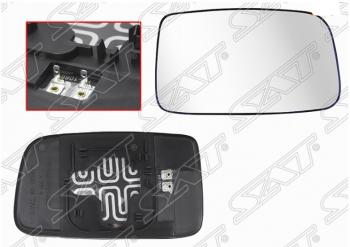 Правое полотно зеркала SAT (с обогревом) Mitsubishi Lancer 9 CS универсал 1-ый рестайлинг (2003-2005)