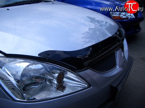 4 599 р. Дефлектор капота NovLine Mitsubishi Lancer 9 CS универсал 2-ой рестайлинг (2005-2009)  с доставкой в г. Керчь