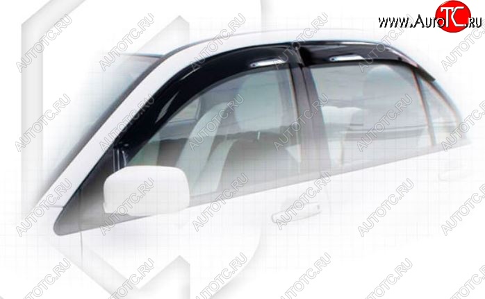 1 999 р. Дефлектора окон CA-Plastiс Mitsubishi Lancer 9 CS седан 1-ый рестайлинг (2003-2005) (Classic полупрозрачный, Без хром.молдинга)  с доставкой в г. Керчь
