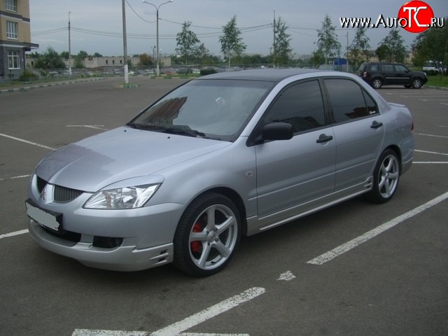 4 999 р. Накладка на передний бампер EGR Mitsubishi Lancer 9 CS универсал 1-ый рестайлинг (2003-2005) (Неокрашенная)  с доставкой в г. Керчь