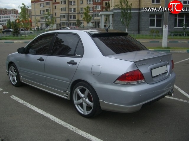 4 999 р. Накладка на задний бампер EGR Mitsubishi Lancer 9 CS седан 2-ой рестайлинг (2005-2009) (Неокрашенная)  с доставкой в г. Керчь
