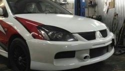 10 999 р. Передний бампер EVO 9 Mitsubishi Lancer 9 CS седан 2-ой рестайлинг (2005-2009) (Неокрашенный)  с доставкой в г. Керчь. Увеличить фотографию 2