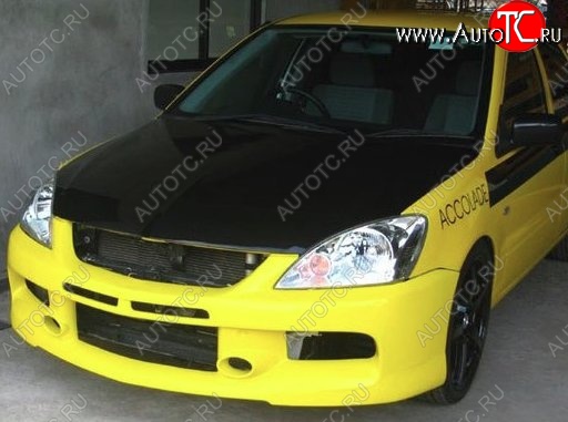 10 999 р. Передний бампер EVO 9 Mitsubishi Lancer 9 CS седан 2-ой рестайлинг (2005-2009) (Неокрашенный)  с доставкой в г. Керчь
