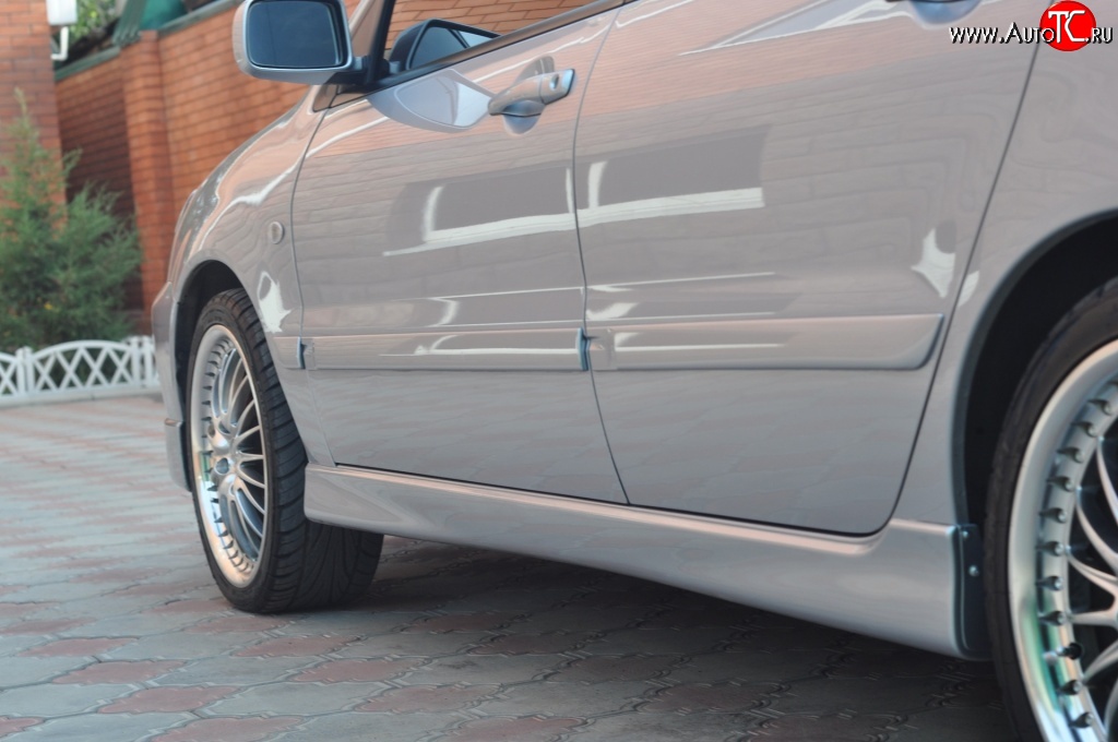 3 899 р. Пороги накладки Сток 2л Mitsubishi Lancer 9 CS седан 2-ой рестайлинг (2005-2009) (Неокрашенные)  с доставкой в г. Керчь