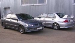6 699 р. Пороги накладки EVO 9 Mitsubishi Lancer 9 CS седан 2-ой рестайлинг (2005-2009) (Неокрашенные)  с доставкой в г. Керчь. Увеличить фотографию 2
