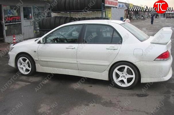 6 699 р. Пороги накладки EVO 9 Mitsubishi Lancer 9 CS седан 2-ой рестайлинг (2005-2009) (Неокрашенные)  с доставкой в г. Керчь