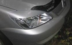 1 599 р. Широкие реснички на фары CT v2 Mitsubishi Lancer 9 CS седан 2-ой рестайлинг (2005-2009) (Неокрашенные)  с доставкой в г. Керчь. Увеличить фотографию 2