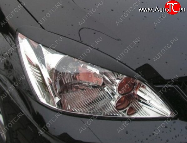1 599 р. Узкие реснички на фары CT Mitsubishi Lancer 9 CS универсал 2-ой рестайлинг (2005-2009) (Неокрашенные)  с доставкой в г. Керчь