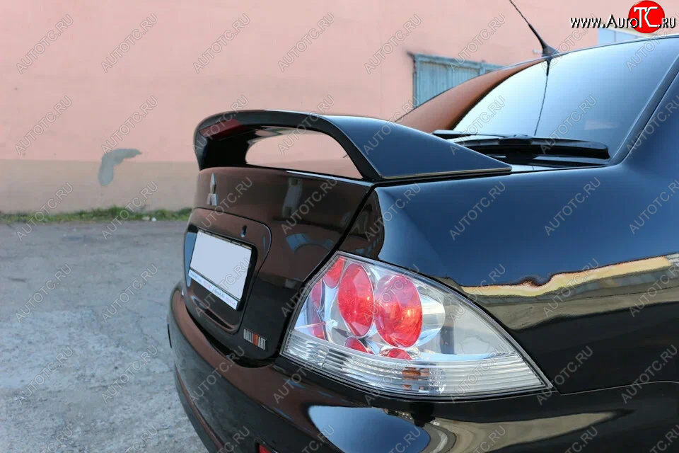 4 099 р. Средний спойлер 2.0 SPORT Mitsubishi Lancer 9 CS седан 1-ый рестайлинг (2003-2005) (С местом под стоп-сигнал, Неокрашенный)  с доставкой в г. Керчь