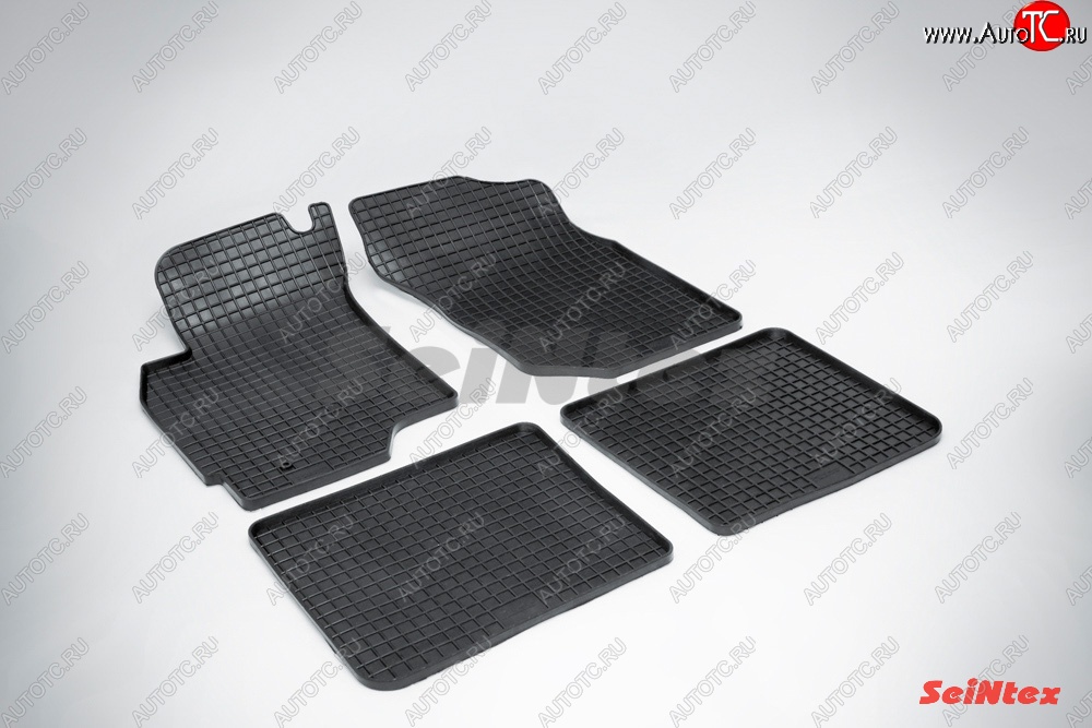 2 199 р. Износостойкие коврики в салон с рисунком Сетка SeiNtex Premium 4 шт. (резина) Mitsubishi Lancer 9 CS универсал 1-ый рестайлинг (2003-2005)  с доставкой в г. Керчь
