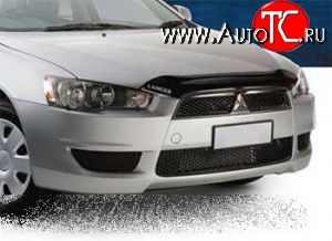 3 499 р. Дефлектор капота NovLine (короткий) Mitsubishi Lancer 10 CY седан дорестайлинг (2007-2010)  с доставкой в г. Керчь