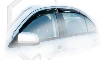 Дефлектора окон CA-Plastic Mitsubishi Lancer 10 CY седан дорестайлинг (2007-2010)