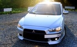 959 р. Подиум гос. номера EVO №1 Mitsubishi Lancer 10 CY седан рестайлинг (2011-2017) (Гладкий пластик)  с доставкой в г. Керчь. Увеличить фотографию 5