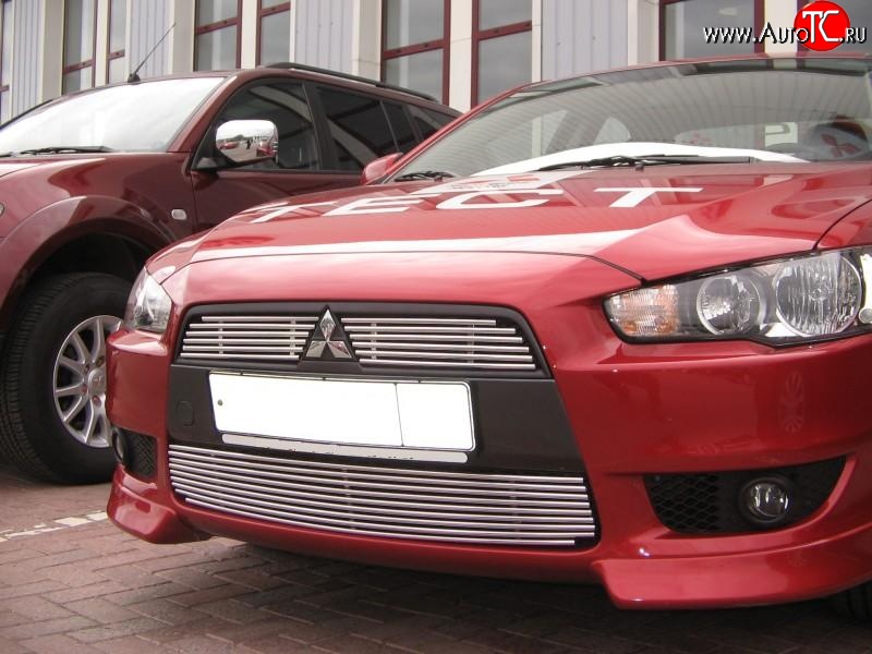 5 799 р. Декоративная вставка воздухозаборника Berkut Mitsubishi Lancer 10 CY седан рестайлинг (2011-2017)  с доставкой в г. Керчь