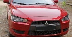 769 р. Реснички на фары RA Mitsubishi Lancer 10 CY седан рестайлинг (2011-2017) (Неокрашенные)  с доставкой в г. Керчь. Увеличить фотографию 4