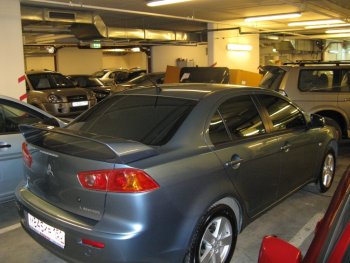 3 449 р. Спойлер GT Dynamics Mitsubishi Lancer 10 CY седан рестайлинг (2011-2017) (Неокрашенный)  с доставкой в г. Керчь. Увеличить фотографию 4