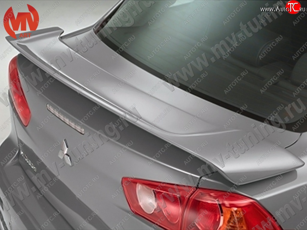 5 999 р. Спойлер MV tuning (2.0 var №2) Mitsubishi Lancer 10 CY седан дорестайлинг (2007-2010) (Неокрашенный)  с доставкой в г. Керчь
