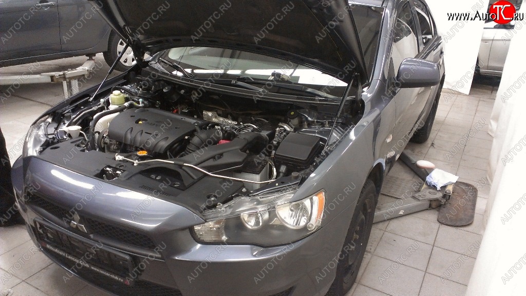 2 199 р. Газовые упоры капота Berkut Mitsubishi Lancer 10 CY седан дорестайлинг (2007-2010)  с доставкой в г. Керчь