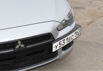 2 039 р. Воздуховоды радиатора в передний бампер Квадрат  Mitsubishi Lancer  10 CY (2007-2010) седан дорестайлинг, хэтчбэк дорестайлинг (Неокрашенные)  с доставкой в г. Керчь. Увеличить фотографию 2