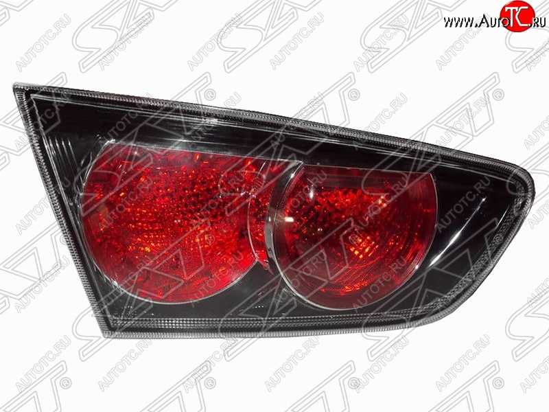 1 299 р. Левый фонарь SAT (внутренний, черный)  Mitsubishi Lancer  10 CY (2007-2017) седан дорестайлинг, хэтчбэк дорестайлинг, седан рестайлинг  с доставкой в г. Керчь