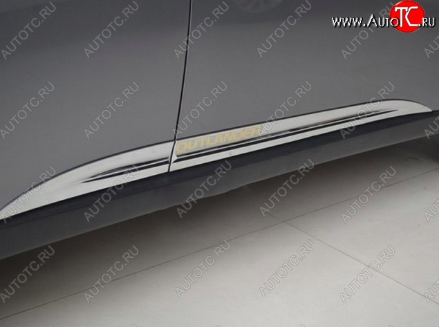 11 449 р. Молдинги CT Mitsubishi Outlander GF 2-ой рестайлинг (2015-2018) (Неокрашенные)  с доставкой в г. Керчь