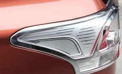 5 349 р. Накладки на фонари СТ Mitsubishi Outlander GF 2-ой рестайлинг (2015-2018) (Неокрашенные)  с доставкой в г. Керчь. Увеличить фотографию 2