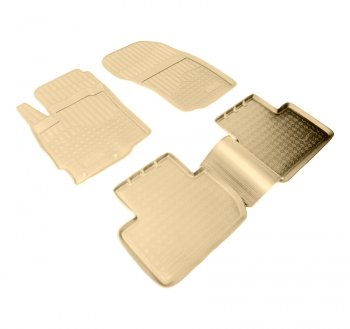 Коврики салона Norplast Unidec Mitsubishi Outlander  GF (2012-2022) дорестайлинг, 1-ый рестайлинг, 2-ой рестайлинг, 3-ий рестайлинг (Цвет: бежевый)