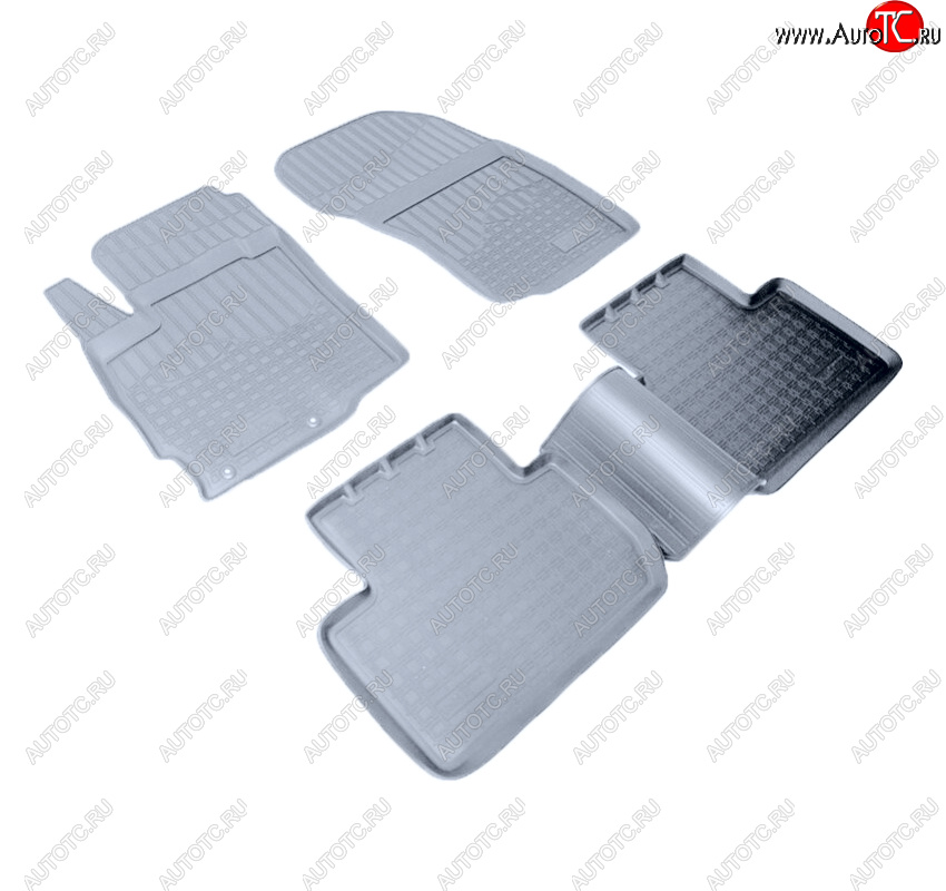 2 999 р. Коврики салона Norplast Unidec  Mitsubishi Outlander  GF (2012-2022) дорестайлинг, 1-ый рестайлинг, 2-ой рестайлинг, 3-ий рестайлинг (Цвет: серый)  с доставкой в г. Керчь