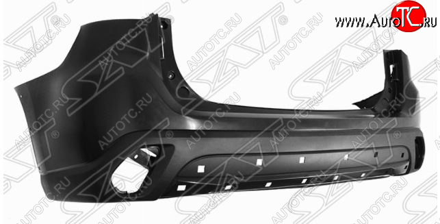 8 599 р. Задний бампер SAT  Mitsubishi Outlander  GF (2018-2022) 3-ий рестайлинг (Неокрашенный)  с доставкой в г. Керчь