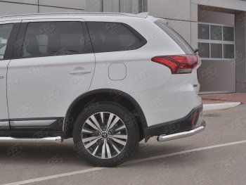 16 799 р. Защита заднего бампера (Ø63 мм, нержавейка) RUSSTAL  Mitsubishi Outlander  GF (2018-2022) 3-ий рестайлинг  с доставкой в г. Керчь. Увеличить фотографию 3