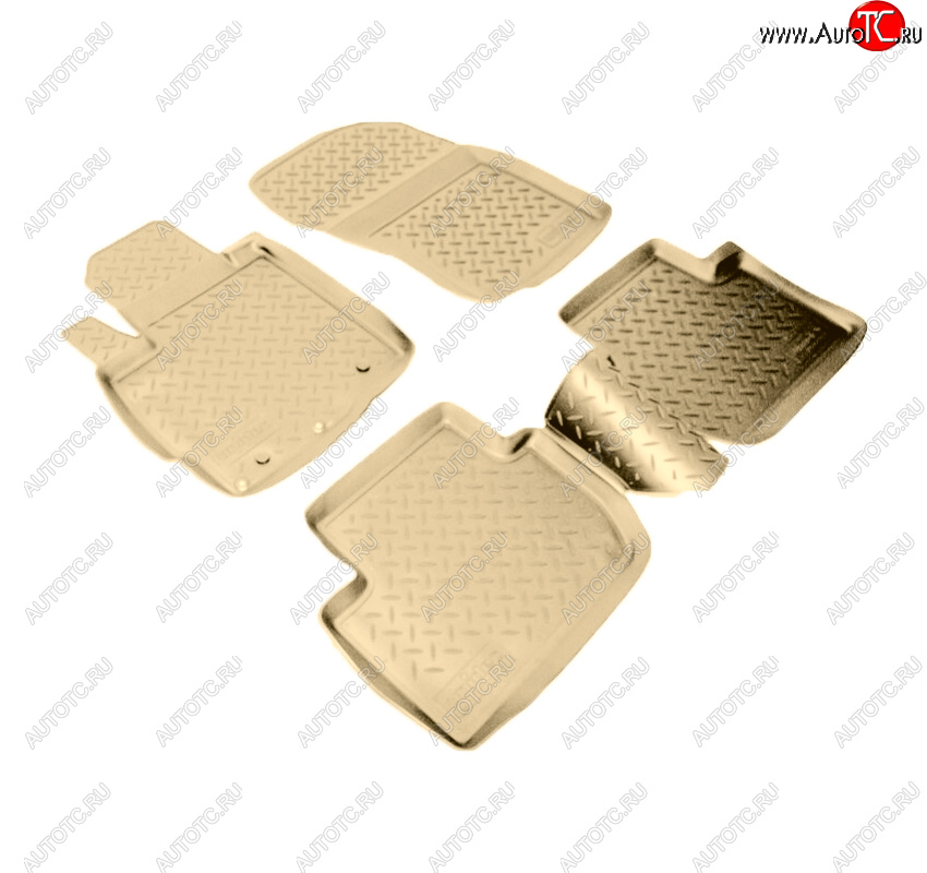 2 999 р. Коврики салона Norplast Unidec  Mitsubishi Outlander  XL (2005-2013) (CW)  дорестайлинг, (CW)  рестайлинг (Цвет: бежевый)  с доставкой в г. Керчь
