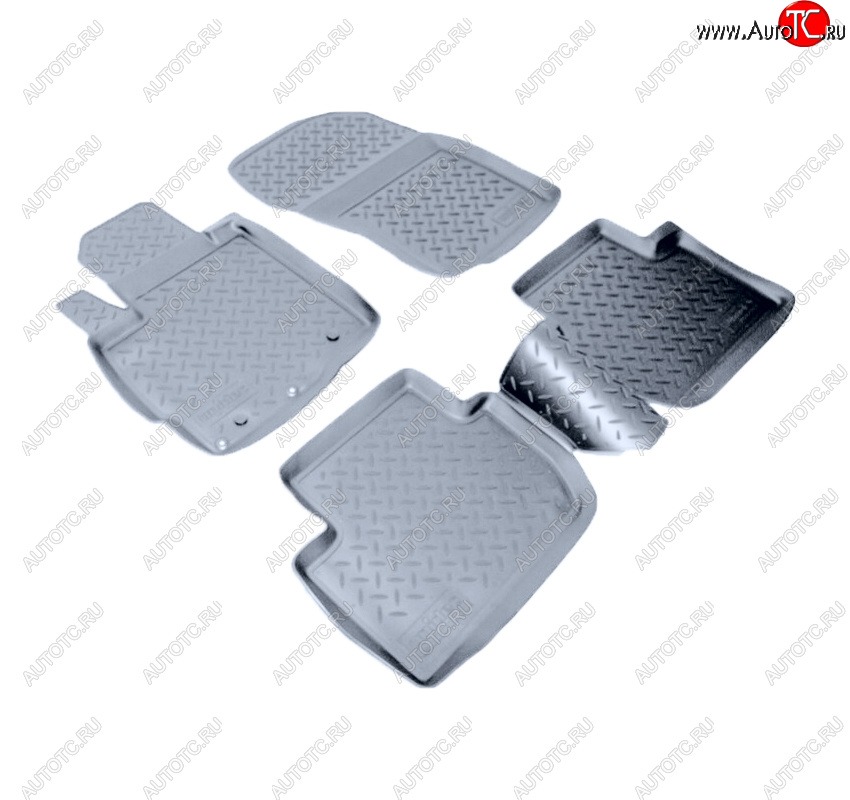 2 999 р. Коврики салона Norplast Unidec  Mitsubishi Outlander  XL (2005-2013) (CW)  дорестайлинг, (CW)  рестайлинг (Цвет: серый)  с доставкой в г. Керчь