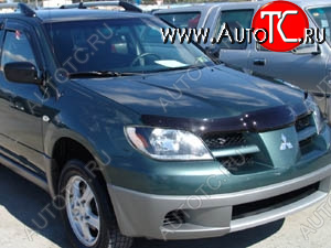 2 599 р. Дефлектор капота SIM Mitsubishi Outlander CU (2003-2009)  с доставкой в г. Керчь