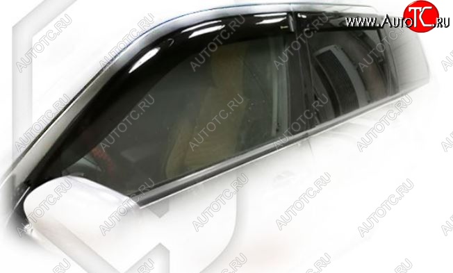 1 999 р. Дефлектора окон CA-Plastiс Mitsubishi Outlander CU (2003-2009) (Classic полупрозрачный)  с доставкой в г. Керчь
