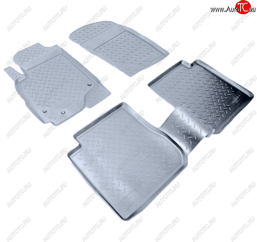 2 999 р. Коврики салона Norplast Unidec  Mitsubishi Outlander  CU (2003-2009) (Цвет: серый)  с доставкой в г. Керчь