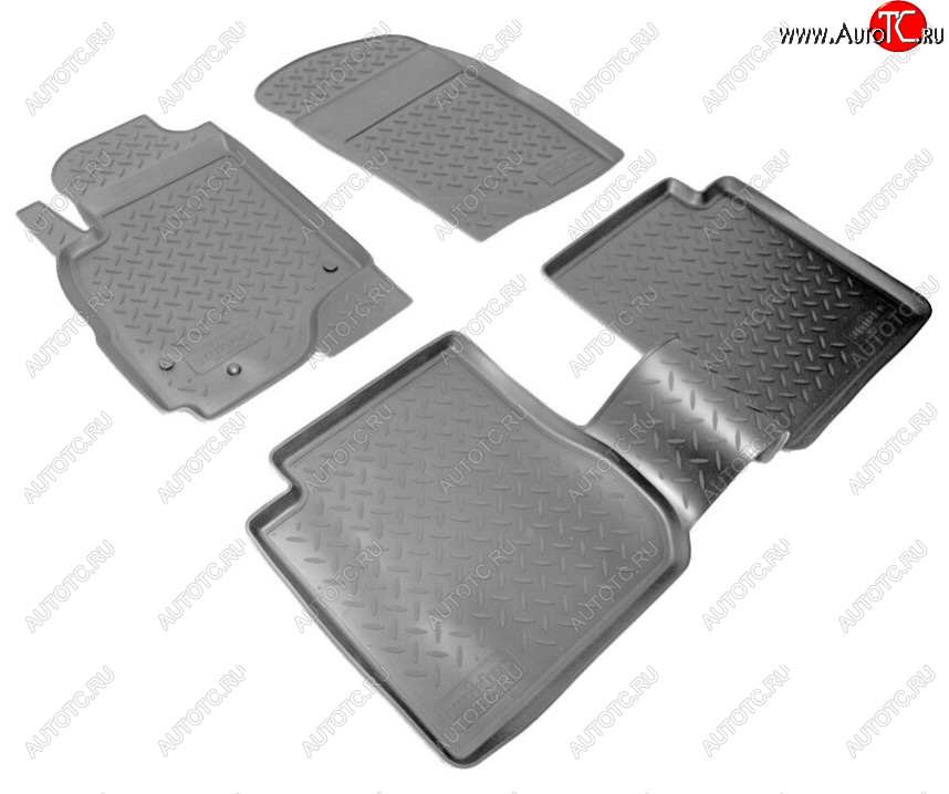 2 359 р. Комплект ковриков в салон Norplast Unidec Mitsubishi Outlander CU (2003-2009) (Цвет: черный)  с доставкой в г. Керчь